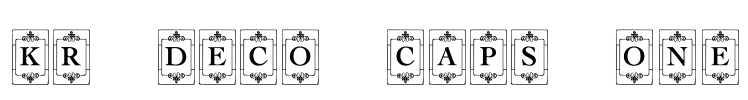 KR Deco Caps One Font Image