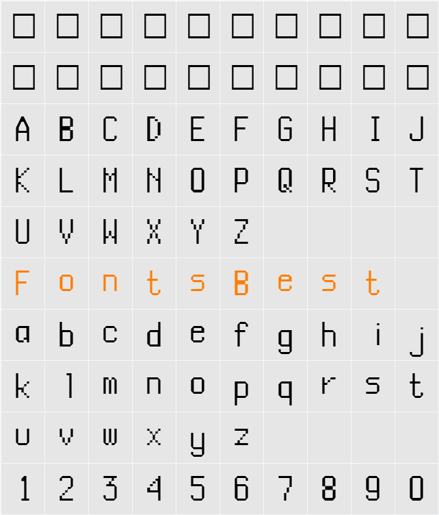 SI Tab Character Map