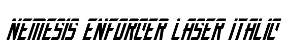 Nemesis Enforcer Laser Italic