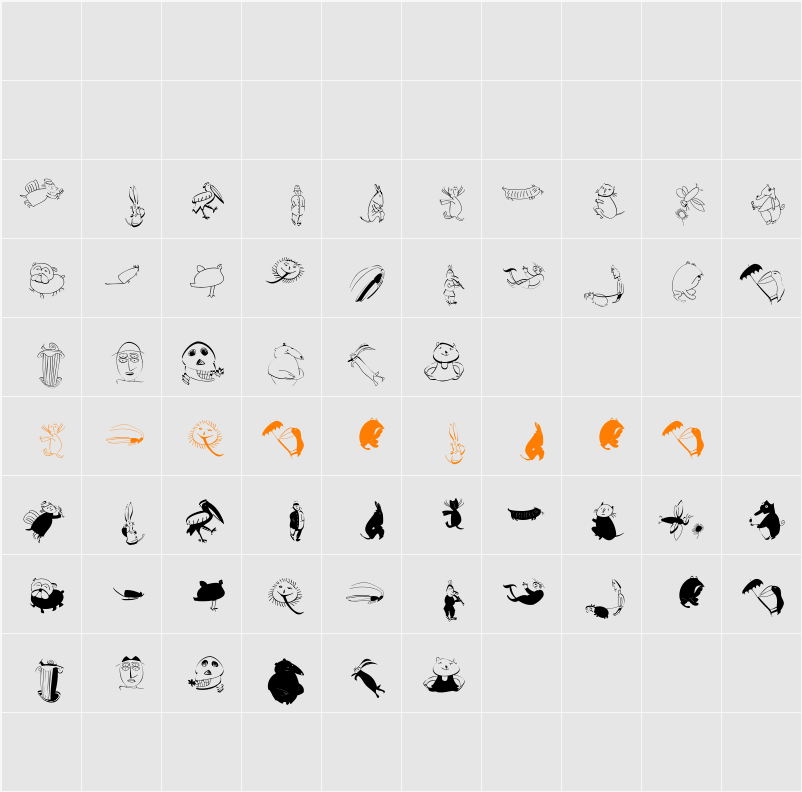 TheKiddiesRound Character Map