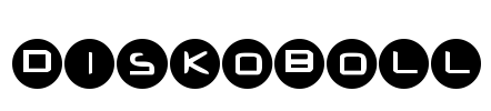 Diskoboll Font Image
