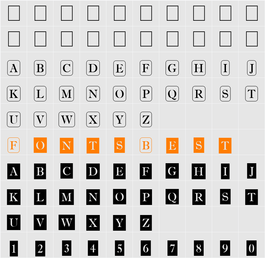 a_AntiqueTrdCmDc2Cb Character Map