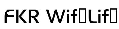 FKR WifeLife Font Image