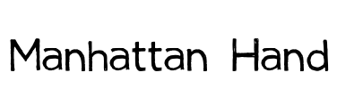 Manhattan Hand Font Image