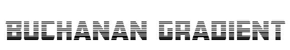 Buchanan Gradient Font Image