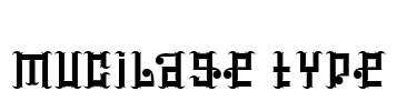 mucilage type Font Image