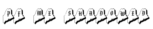 pf_me-shadowed Font Image