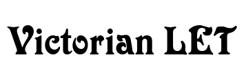 Victorian LET Font Image