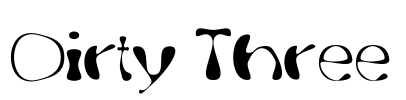 Dirty Three Font Image