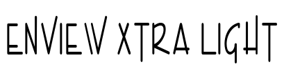 Enview Xtra Light Font Image