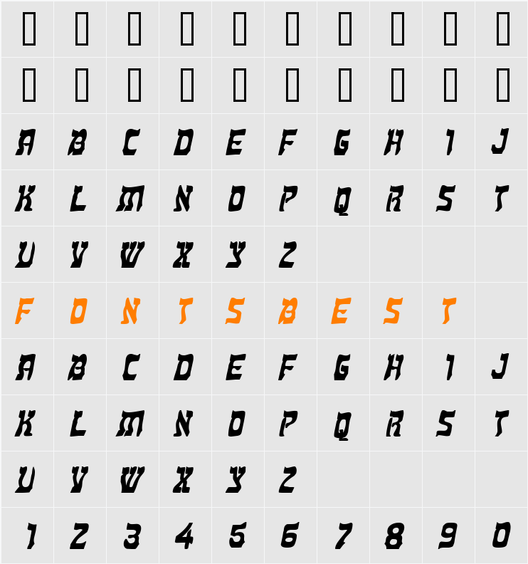 Kosher Wide Character Map
