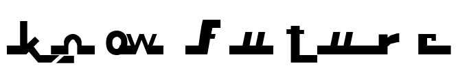 Know Future Font Image