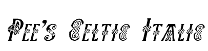Pee's Celtic Italic