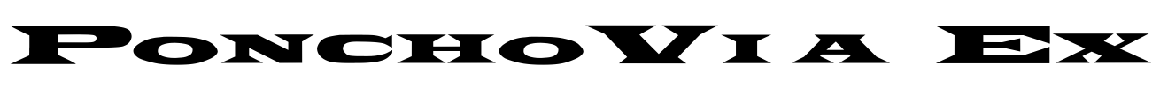 PonchoVia Ex Font Image