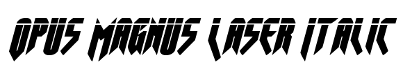 Opus Magnus Laser Italic