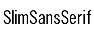 SlimSansSerif