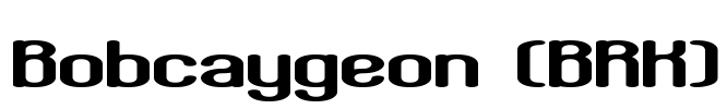 Bobcaygeon (BRK) Font Image