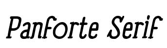 Panforte Serif