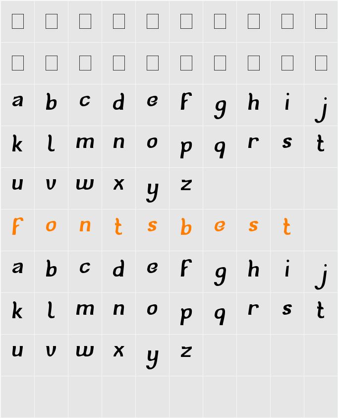 cat eyes Character Map