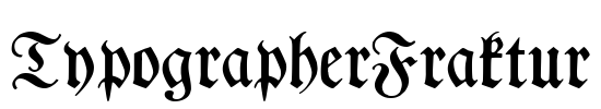 TypographerFraktur Font Image