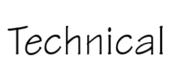 Technical Font Image