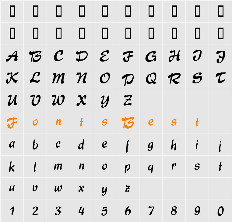 Express Character Map