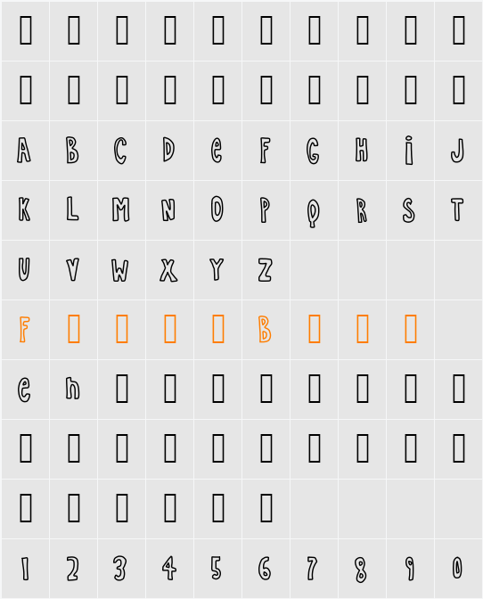 SIMPLE LIFE Character Map