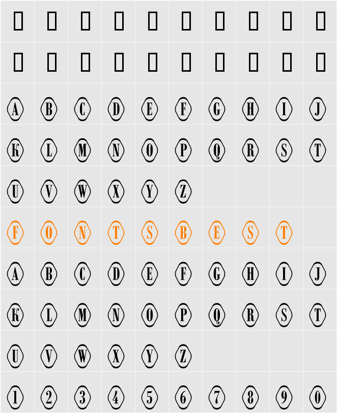 a_RombyRndOtlOvl Character Map