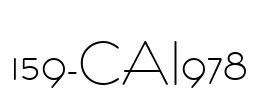 159-CAI978 Font Image