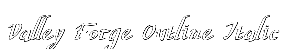 Valley Forge Outline Italic