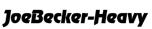 JoeBecker-Heavy Font Image