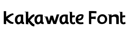 Kakawate Font Font Image