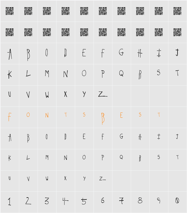 StrikeKing Character Map