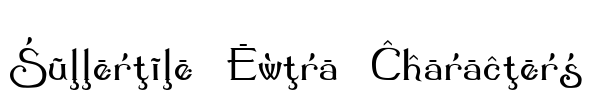 Summertime Extra Characters Font Image