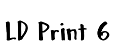 LD Print 6 Font Image