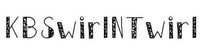KBSwirlNTwirl Font Image