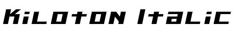 Kiloton Italic
