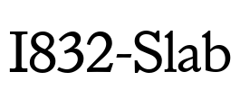 I832-Slab Font Image