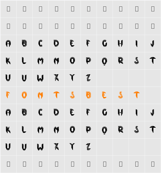 ML Roxy Initials KK Character Map