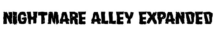 Nightmare Alley Expanded Font Image