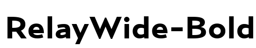 RelayWide-Bold Font Image