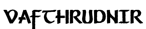 Vafthrudnir Font Image