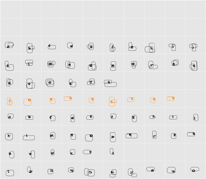 Po Beef Character Map