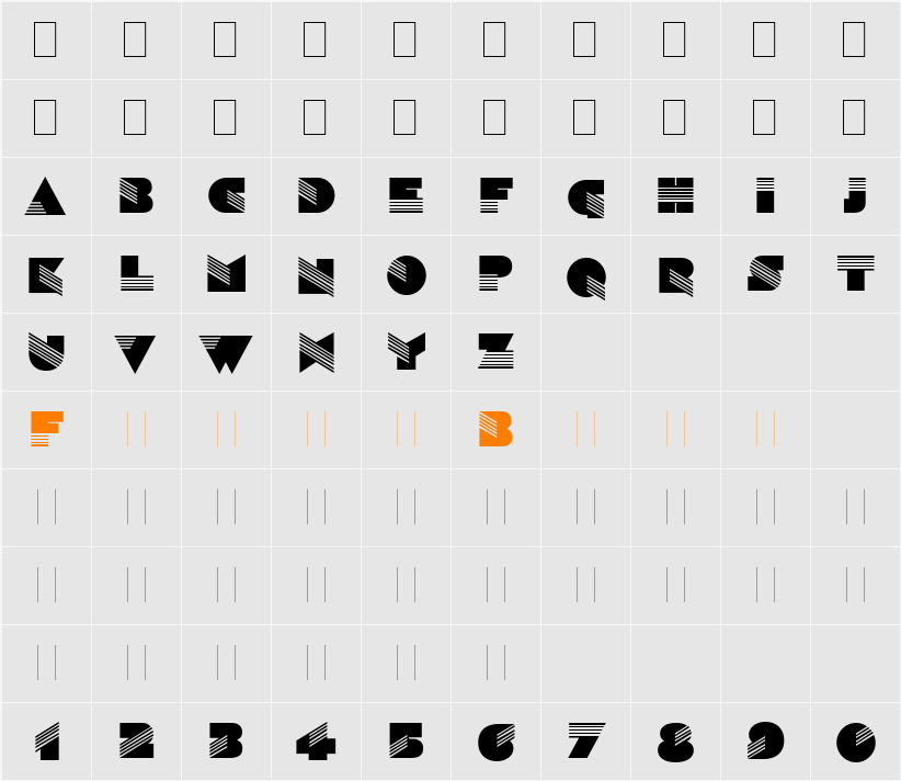 Sinaloa LET Character Map