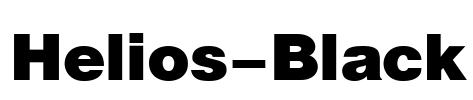 Helios-Black Font Image