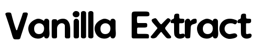 Vanilla Extract Font Image