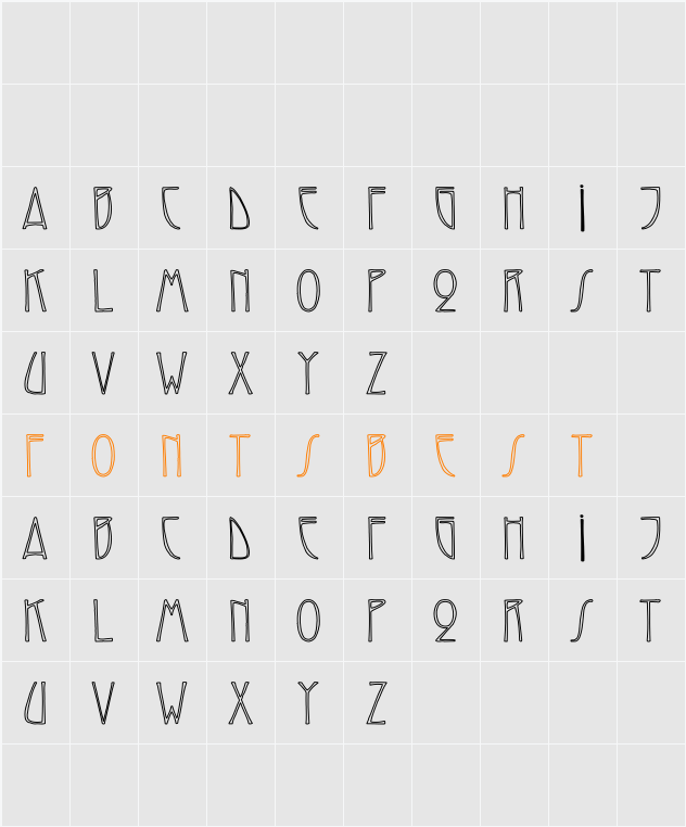 ReynoldCaps Hollow Character Map