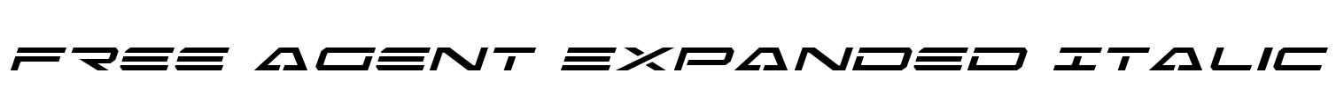 Free Agent Expanded Italic