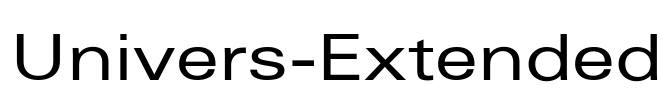 Univers-Extended Font Image