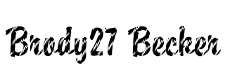 Brody27 Becker Font Image
